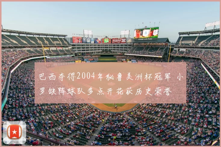 巴西夺得2004年秘鲁美洲杯冠军 小罗缺阵球队多点开花获历史荣誉